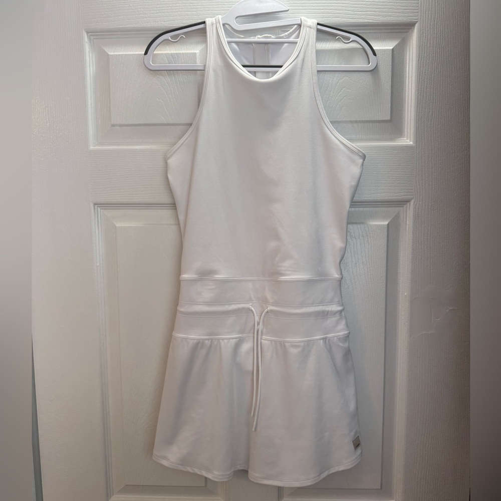 Vuori White Racerback Tennis Dress
